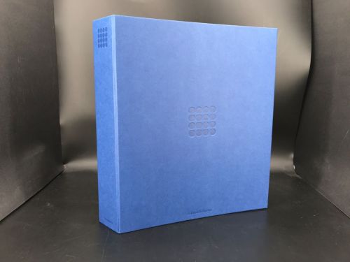 Leuchtturm Ringbinder Blau Grande Pur inkl. 20 Hüllen (Grande 2S) neuwertig