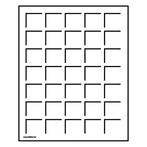 Leuchtturm Münzbox LIGNUM mit 35 eckigen Fächern bis 35 mm Ø 302281 Neu