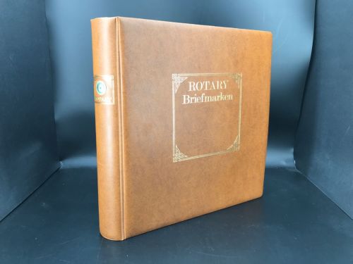 Lindner Ringbinder Hellbraun (Rotary Briefmarken) 1102Y-H neuwertig