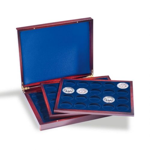 Leuchtturm Münzkassette Volterra für 60 Münzen in Kapseln bis 41 mm Ø 318214 Neu
