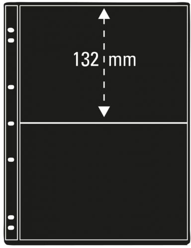 Prinz PRO-FIL-SYSTEM Einsteckblätter Schwarz 2 Streifen, 40 St. neuwertig