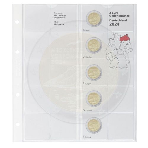 Lindner Vordruckblatt Karat "MECKLENBURG-VORPOMMERN 2024" 1114-2 Neu