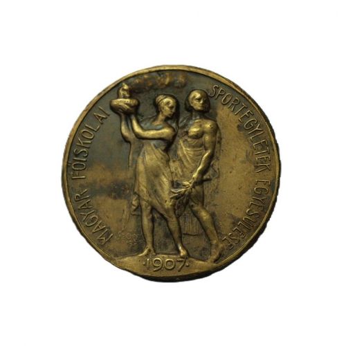 Ungarn 1907 Sportmedaille Bronze 400 Meter Lauf