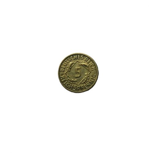 Weimar 1925 F 5 Reichspfennig, große 5 in 1925