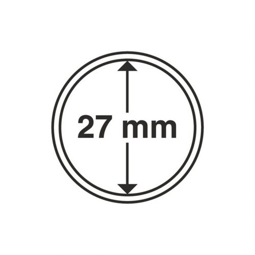 Leuchtturm Münzkapsel Grips 27 mm (100er Pack) 316114 Neu