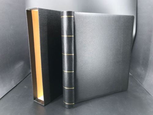 Leuchtturm Klemmbinder/ Kassette Schwarz altes Modell neuwertig