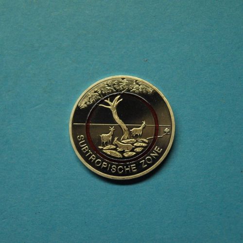 Bund 2018 D 5 Euro "Subtropische Zone" PP