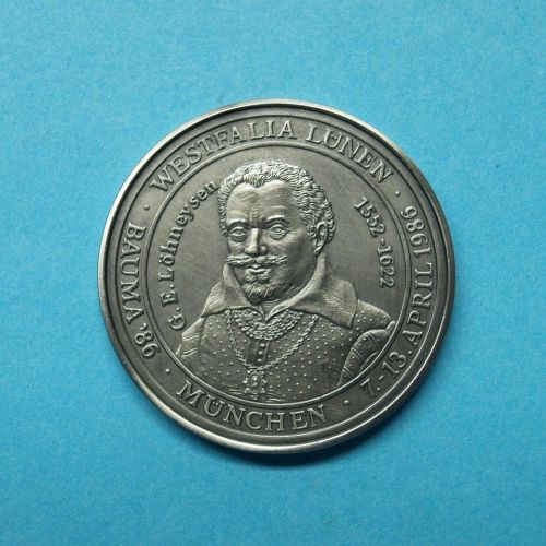 Medaille 1986 G. E. Löhmeysen, BAUMA´86 ss