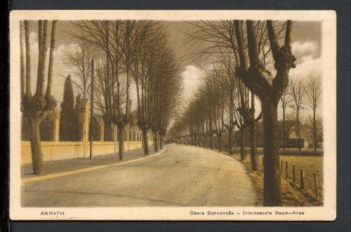 AK Anrath Kreis Viersen um 1912 Baumallee Obere Bahnstrasse