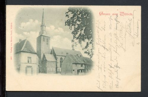 AK Willich Kr. Viersen 1898 Alte Pfarrkirche