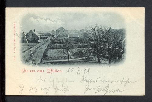 AK Willich Kr. Viersen 1898 Dorfansicht
