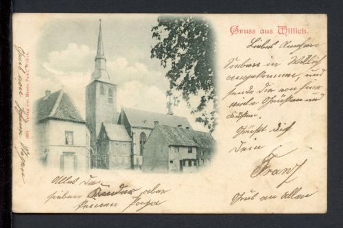 AK Willich Kr. Viersen 1898 Alte Pfarrkirche