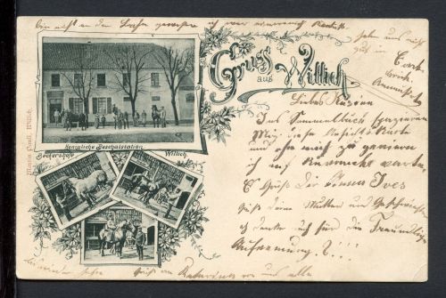 AK Willich Kr. Viersen 1900 Königliche Beschälstation