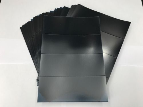 Hawid Zuschnitt Schwarz je 4 Streifen ca. DIN A5 (100er Pack) neuwertig