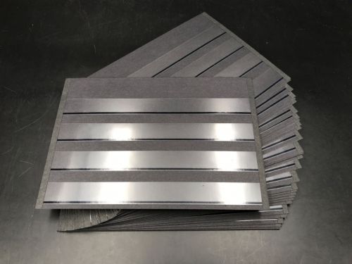 Hawid Steckkarten Schwarz mit 4 Streifen im A5-Format (30er Pack) Neu