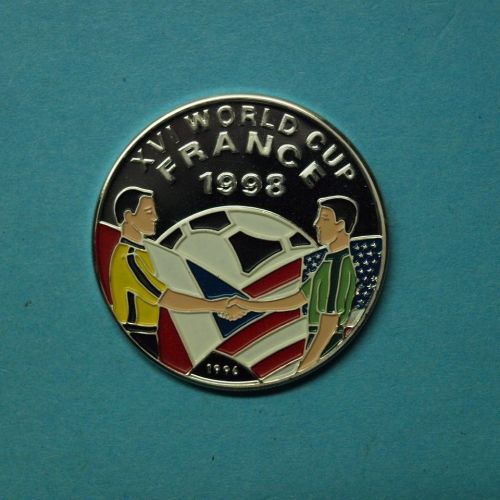 Afghanistan 1996 50 Afghanis Fußball WM 1998 in Farbe PP