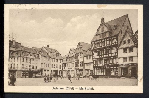 AK Adenau 1929 Marktplatz