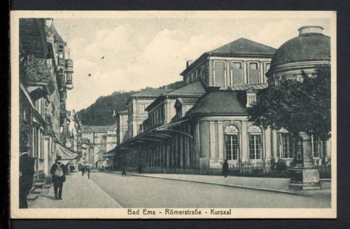 AK Bad Ems 1920 Römerstraße mit Kursaal