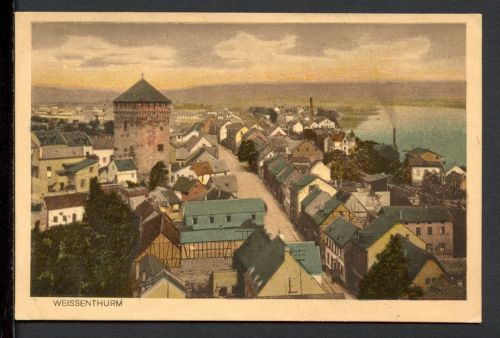 AK Weissenthurm um 1920 Gesamtansicht als der Turm noch nicht weiss war