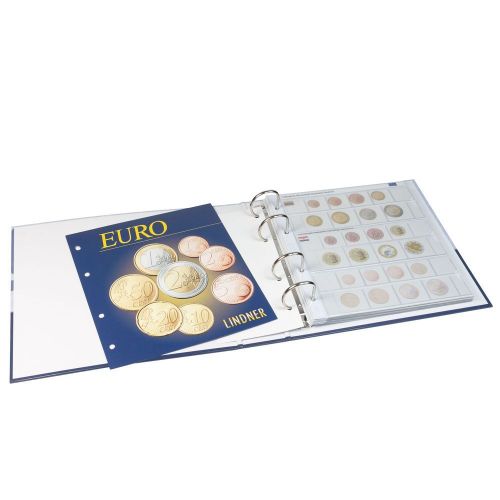 Lindner Karat Vordruckalbum für Euro-Kursmünzensätze 1108M Neu