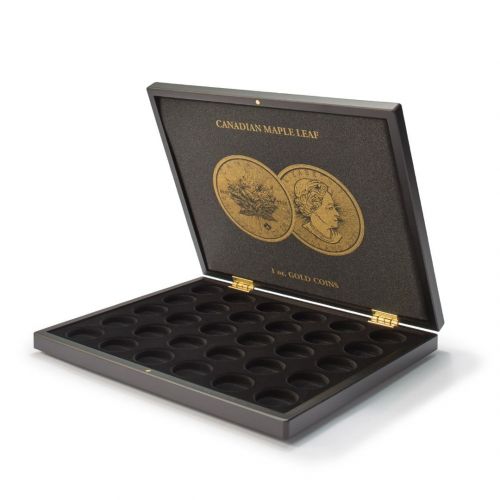 Leuchtturm Münzkassette für 30 Goldmünzen "Maple Leaf" in Kapseln 365159 Neu