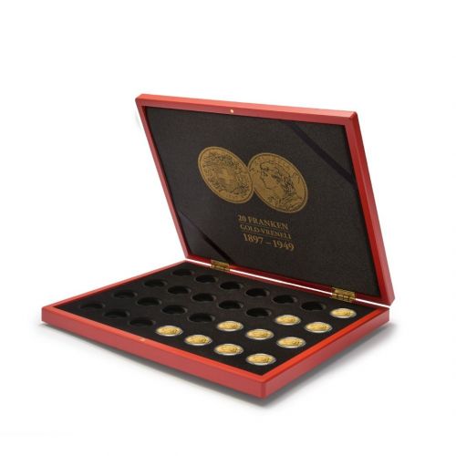 Leuchtturm Münzkassette für 28 Goldmünzen "Vreneli" in Kapseln 365158 Neu