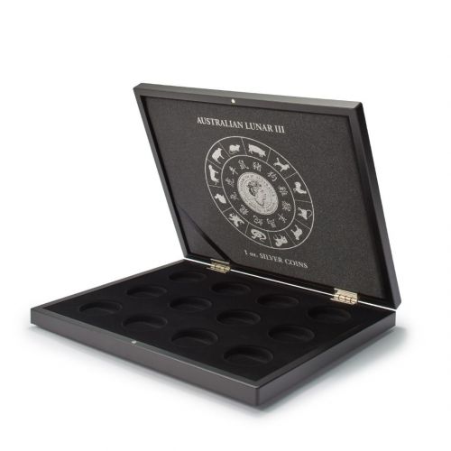 Leuchtturm Münzkassette Volterra für 12 Silbermünzen „Lunar III“ 364640 Neu