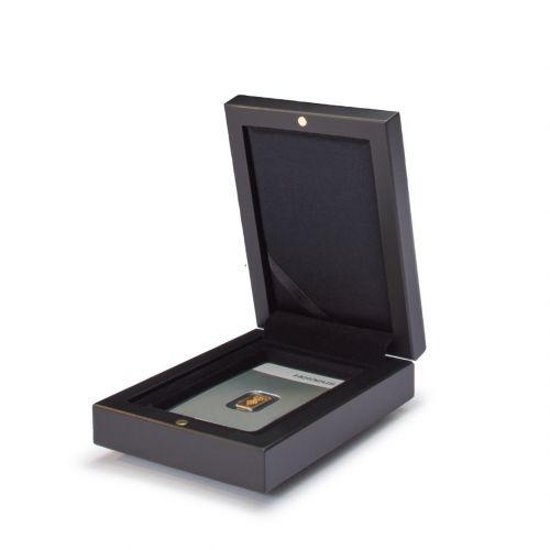 Leuchtturm Münzetui VOLTERRA für 1x Goldbarren im Blister, schwarz 362497 Neu