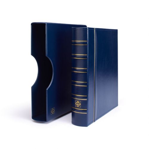 Leuchtturm Ringbinder/ Kassette Blau Grande Classic 301687 Neu