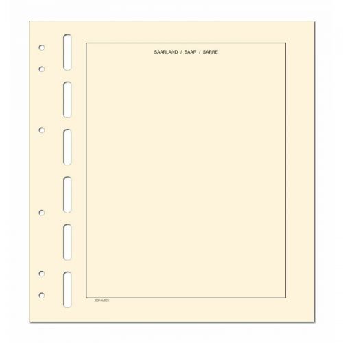 Schaubek Kopftitelblätter Saarland - 10 Blatt KT642 Neu