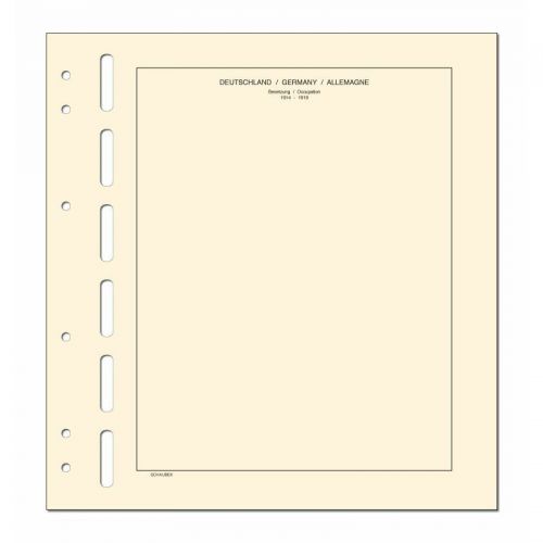 Schaubek Kopftitelblätter Besetzungen 1914-1918 - 10 Blatt KT610 Neu