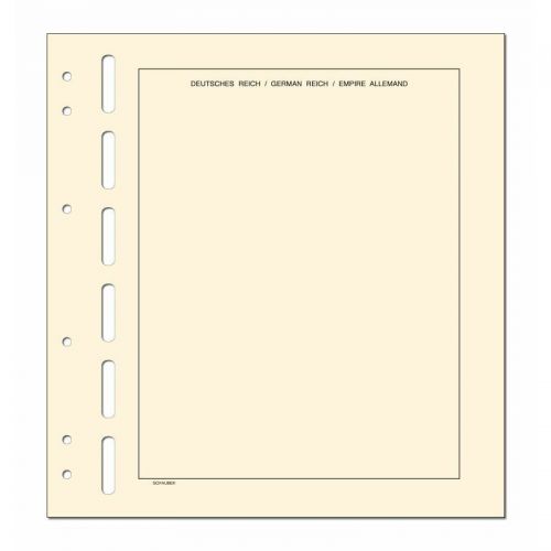 Schaubek Kopftitelblätter Deutsches Reich 1933-1945 - 10 Blatt KT622 Neu