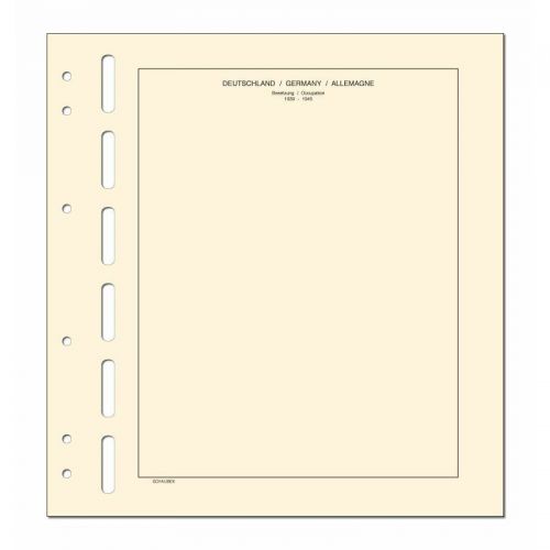 Schaubek Kopftitelblätter Besetzungen 1939-1945 - 10 Blatt KT611 Neu