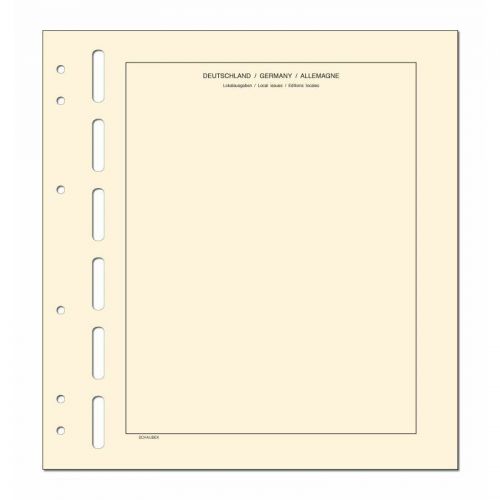 Schaubek Kopftitelblätter Lokalausgaben - 10 Blatt KT640 Neu