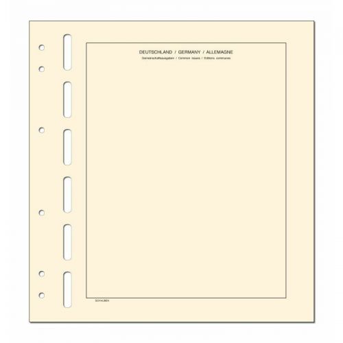 Schaubek Kopftitelblätter Gemeinschaftsausgaben - 10 Blatt KT647 Neu