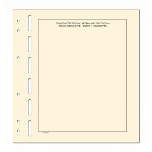 Schaubek Kopftitelblätter Bosnien-Herzegowina - 10 Blatt KT839 Neu