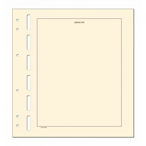 Schaubek Kopftitelblätter Gibraltar - 10 Blatt KT816 Neu