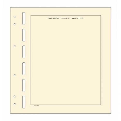 Schaubek Kopftitelblätter Griechenland - 10 Blatt KT828 Neu