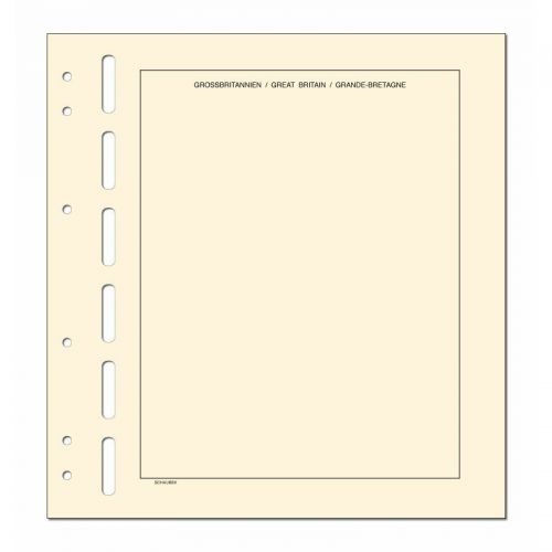Schaubek Kopftitelblätter Großbritannien - 10 Blatt KT808 Neu
