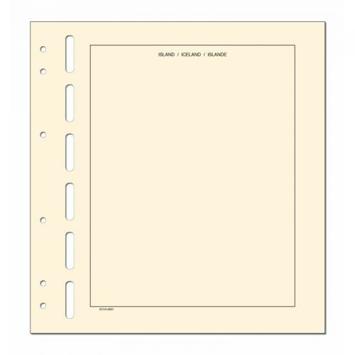 Schaubek Kopftitelblätter Island - 10 Blatt KT843 Neu
