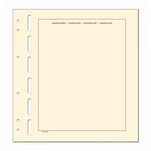 Schaubek Kopftitelblätter Jugoslawien - 10 Blatt KT829 Neu