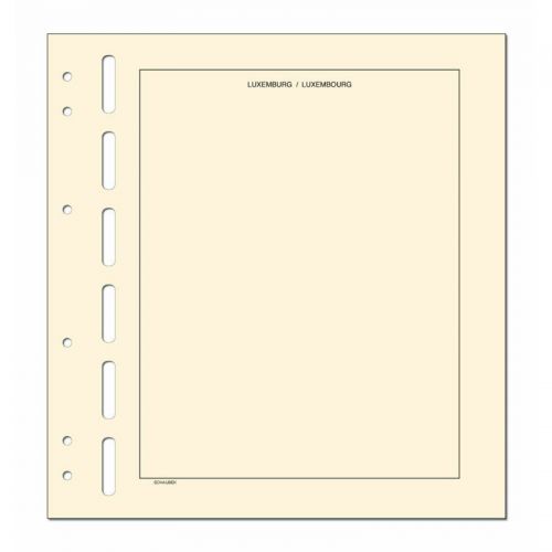 Schaubek Kopftitelblätter Luxemburg - 10 Blatt KT803 Neu