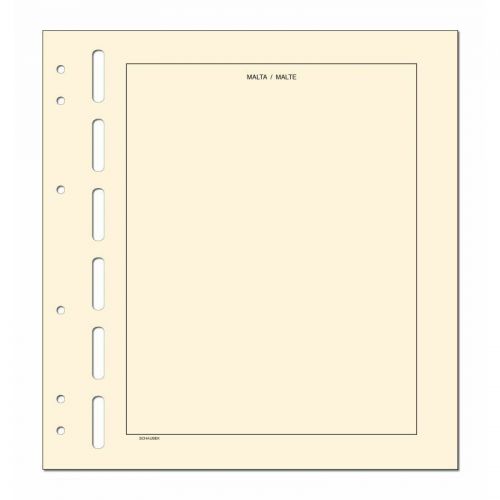 Schaubek Kopftitelblätter Malta - 10 Blatt KT815 Neu
