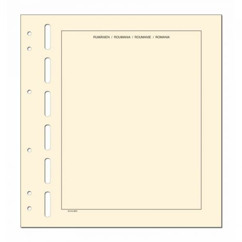 Schaubek Kopftitelblätter Rumänien - 10 Blatt KT825 Neu