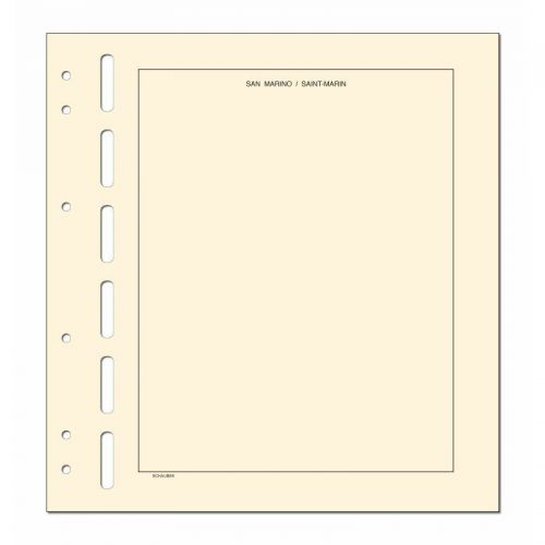 Schaubek Kopftitelblätter San Marino - 10 Blatt KT821 Neu