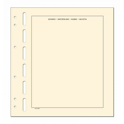 Schaubek Kopftitelblätter Schweiz - 10 Blatt KT801 Neu