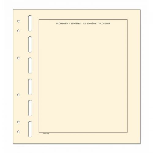 Schaubek Kopftitelblätter Slowenien - 10 Blatt KT832 Neu