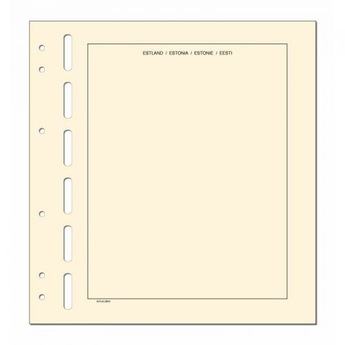 Schaubek Kopftitelblätter Estland - 10 Blatt KT813 Neu