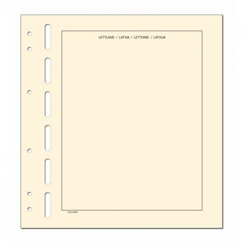 Schaubek Kopftitelblätter Lettland - 10 Blatt KT812 Neu