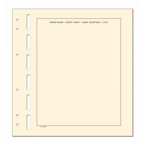 Schaubek Kopftitelblätter Sowjetunion - 10 Blatt KT823 Neu